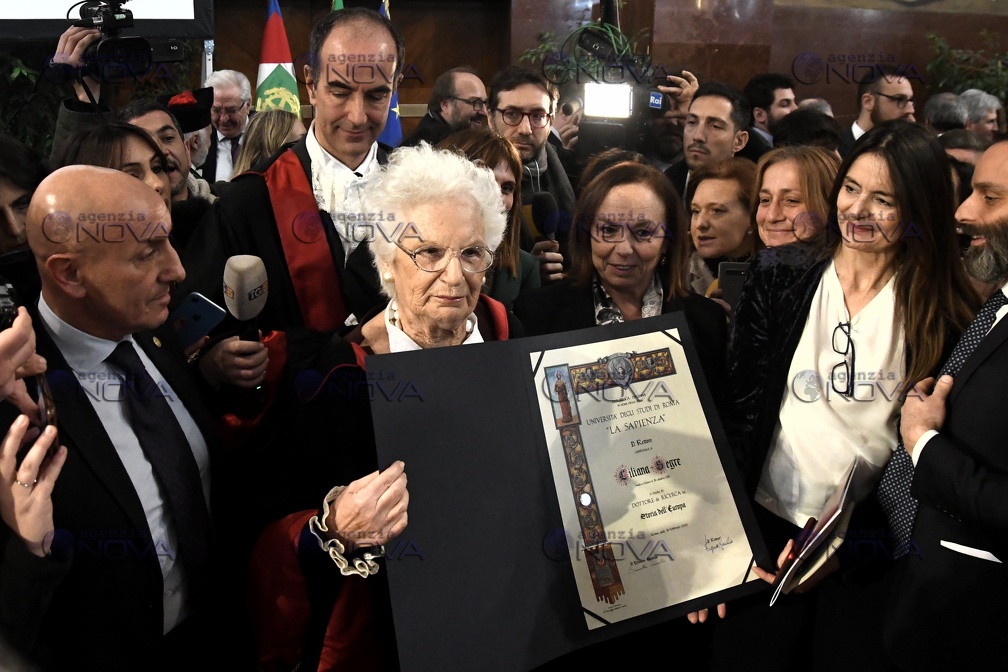 Sapienza, laurea Honoris causa a Liliana Segre