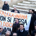 No discarica a Falcognana, protesta in campidoglio
