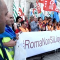 Manifestazione dei sindacati