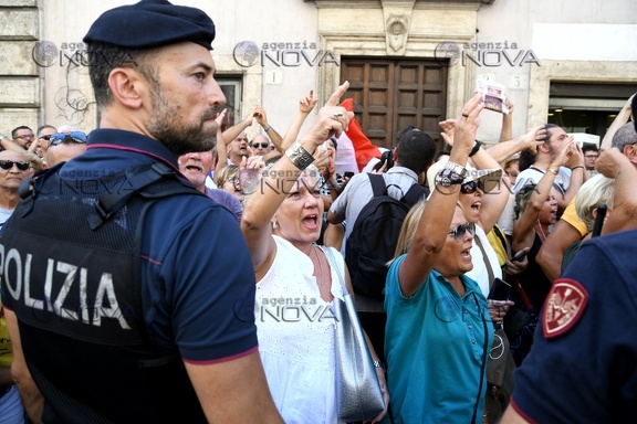 Manifestazione di sostegno a Giuseppe Conte