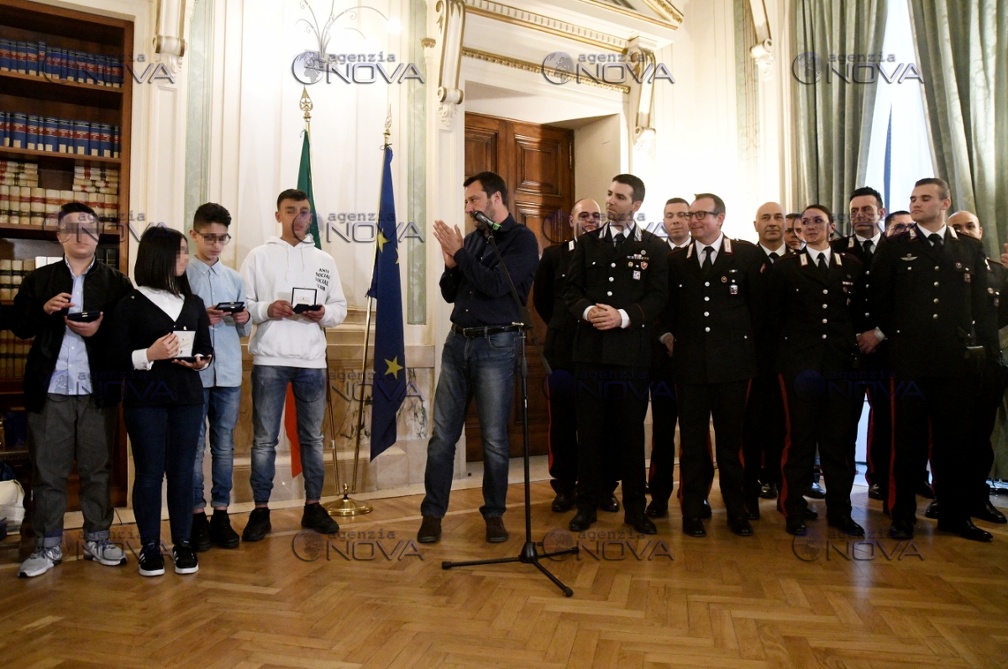 Salvini incontra studenti San Donato Milanese