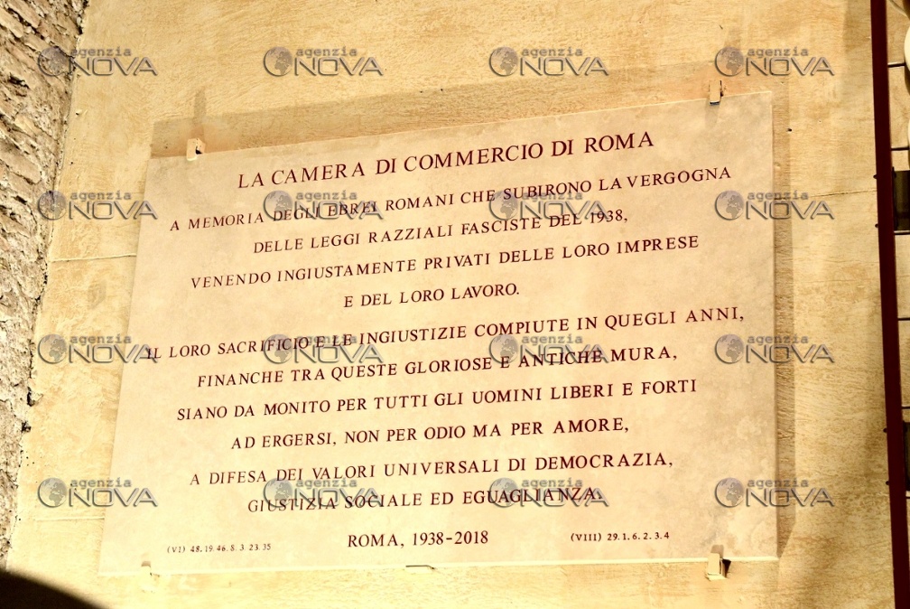 La Cameradi Commercio di Roma ricorda le vittime delle leggi razziali