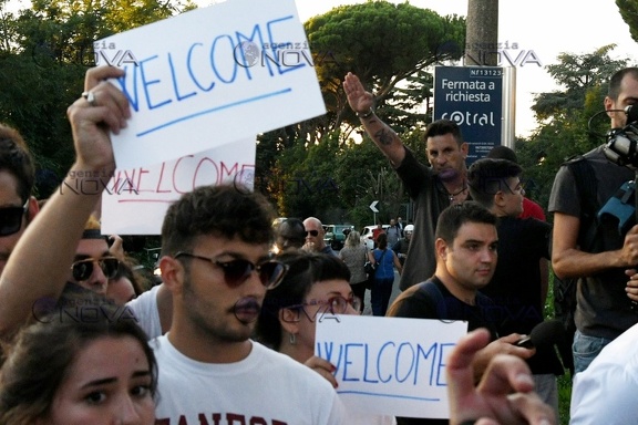 Arrivo migranti dDiciotti a Rocca di Papa