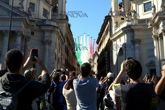 Roma, frecce tricolori per la festa della Repubblica