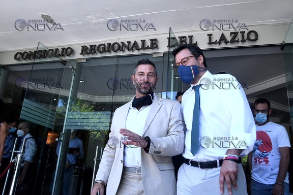 Cosiglio regionale Lazio, Salvini incontra poitici e amministratori locali