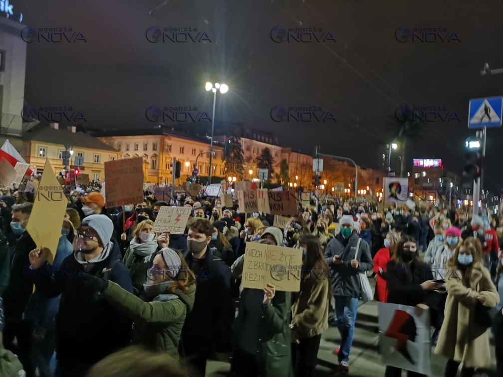 Manifestanti in Polonia 