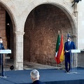 Il presidente del Consiglio Giuseppe Conte e il premier spagnolo Pedro Sanchez