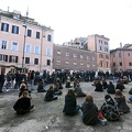 Roma, liceo Virgilio, lezione all'aperto