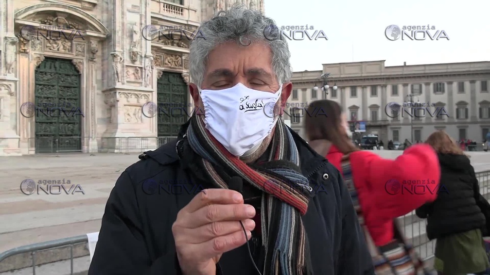 Manifestazione studenti a Milano: Mario Pau