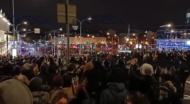 Proteste a Mosca per l'oppositore Navalnyj