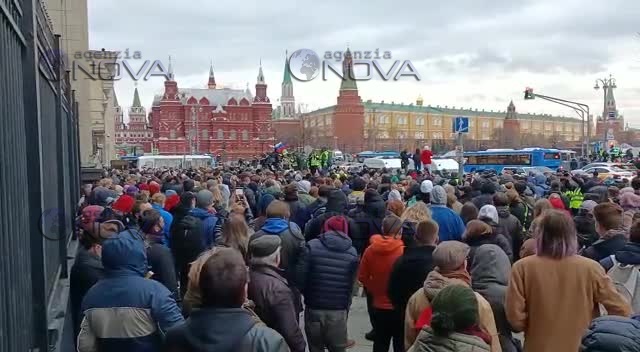 Proteste a Mosca per l'oppositore Navalnyj