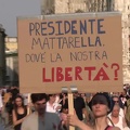 Manifestazione "No green pass" a Milano