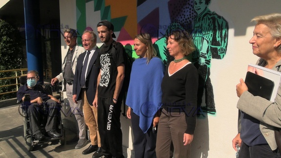 Inaugurazione murales Fondazione Cariplo Milano