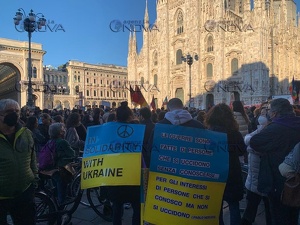 Milano corteo pace in Ucraina