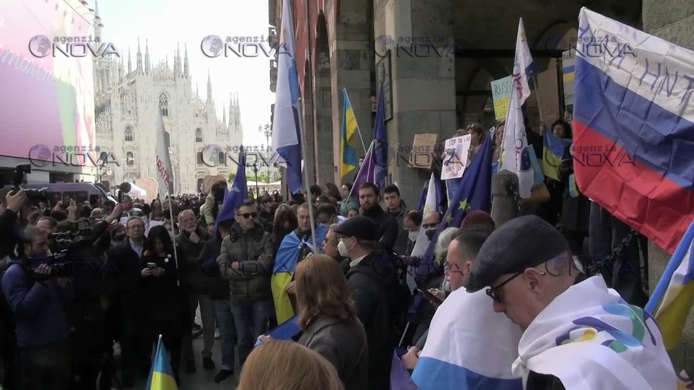 MIlano manifestazione contro guerra in Ucraina