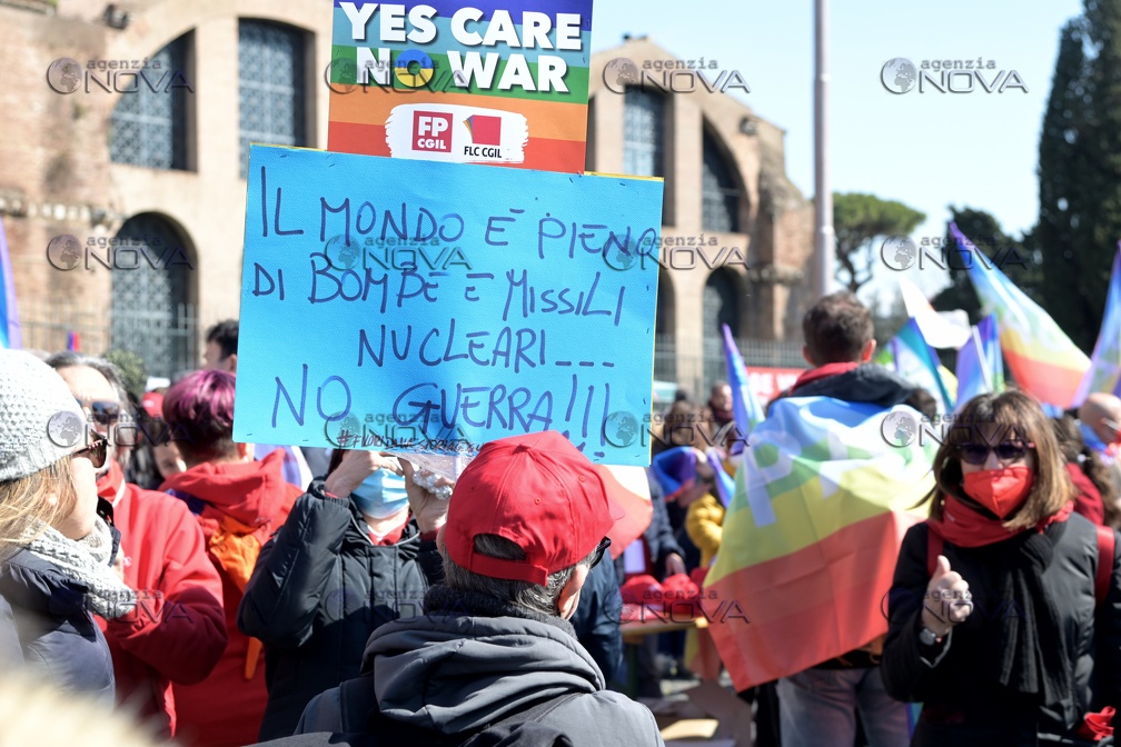 Roma, manifestazione per la pace