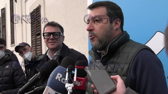 Matteo Salvini a Monza - su san siro