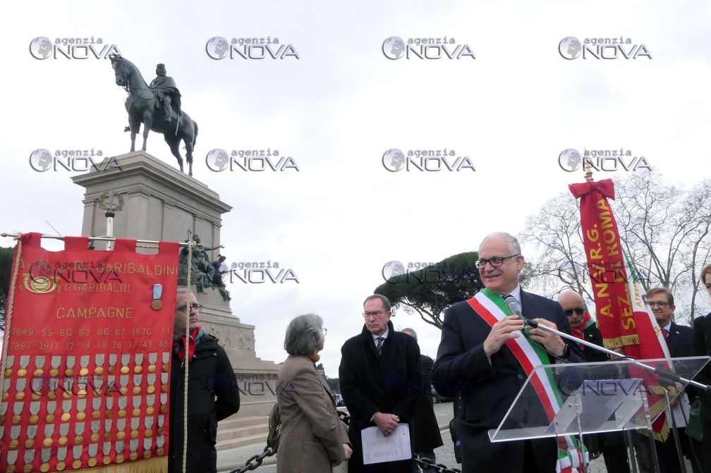Roma: restaurata statua Garibaldi al Gianicolo