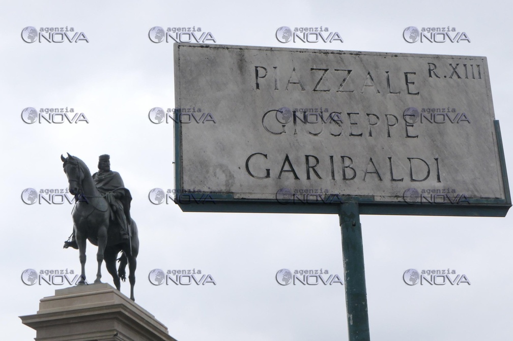 Roma: restaurata statua Garibaldi al Gianicolo