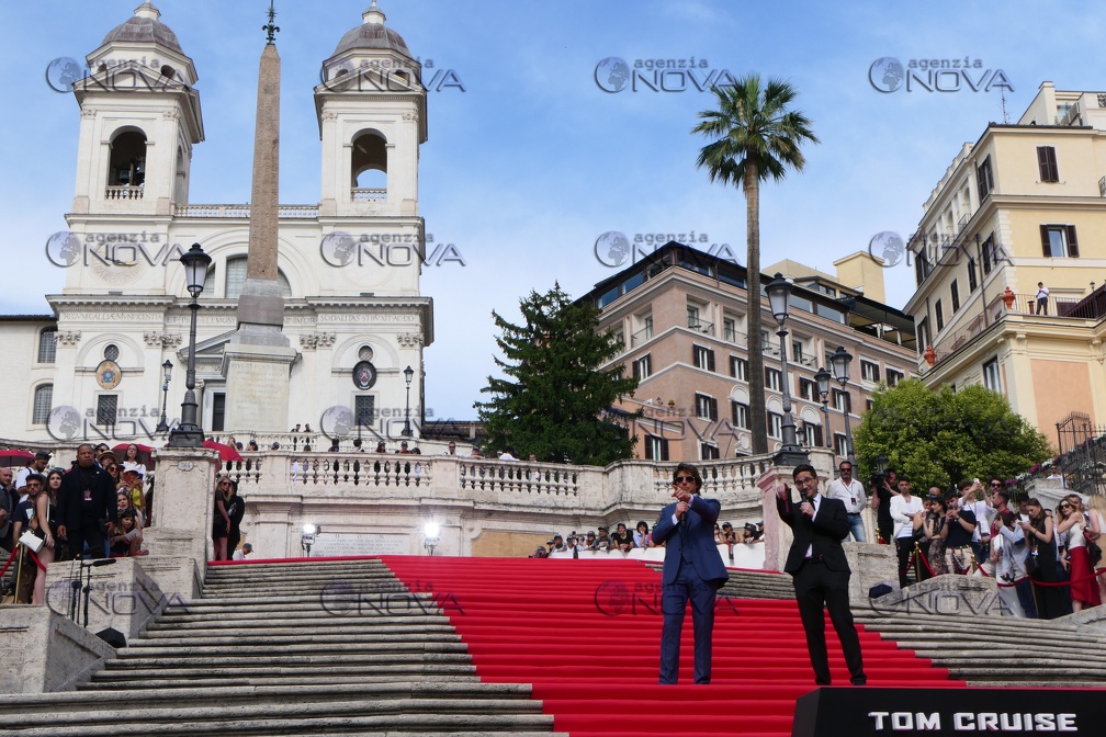 Roma, Tom Cruise presenta Mission Impossible