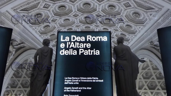 Roma, restaurato il fregio dell'Altare della Patria, al via mostra "La Dea Roma"