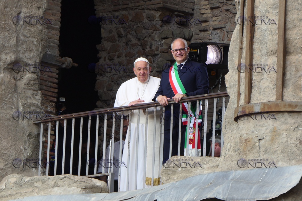 Roma, Papa Francesco in campidoglio