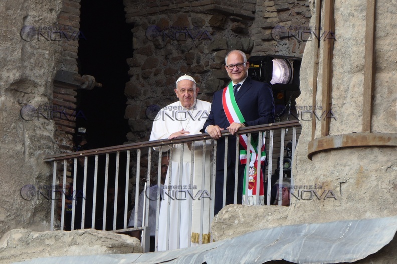 Roma, Papa Francesco in campidoglio