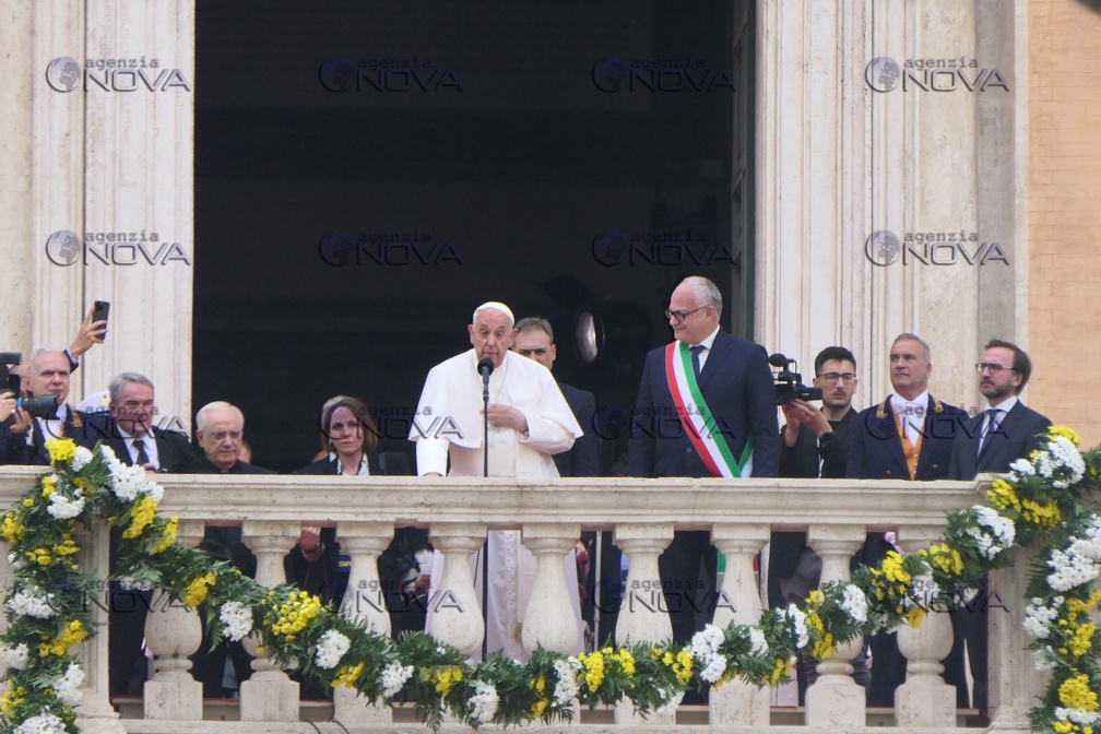 Roma, Papa Francesco in campidoglio