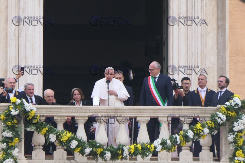 Roma, Papa Francesco in campidoglio