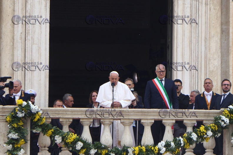 Roma, Papa Francesco in campidoglio