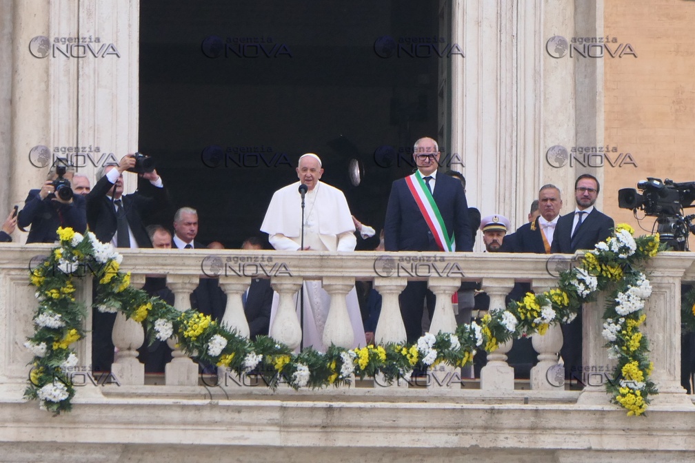 Roma, Papa Francesco in campidoglio