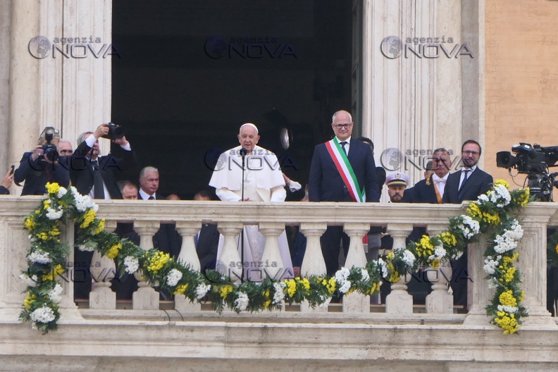 Roma, Papa Francesco in campidoglio