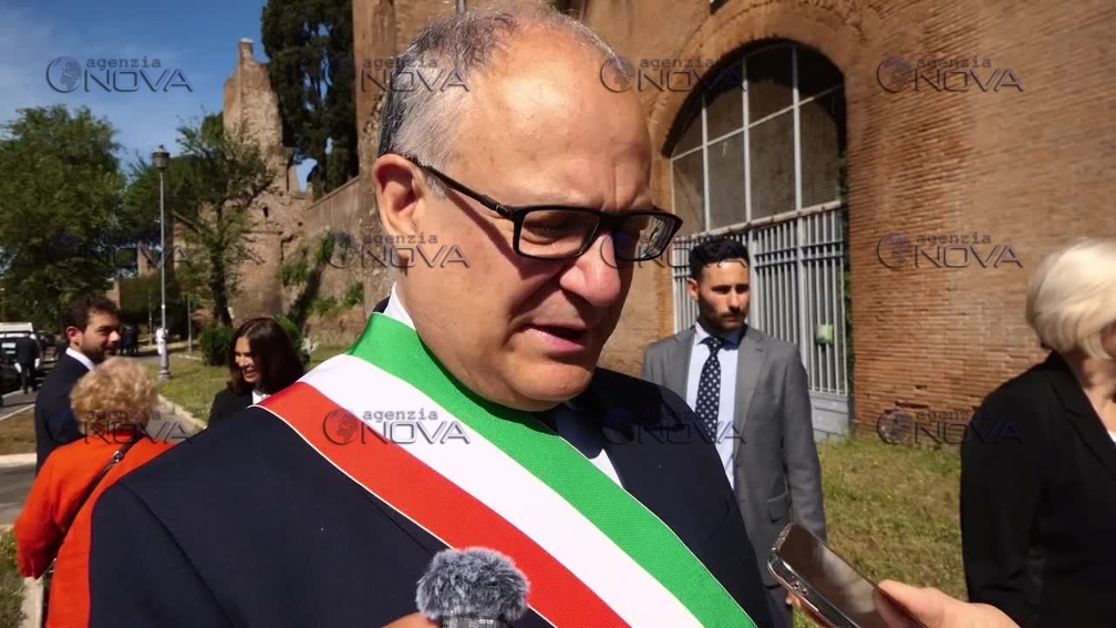 Roma, Gualtieri alle celebrazioni per la liberazione di Roma 