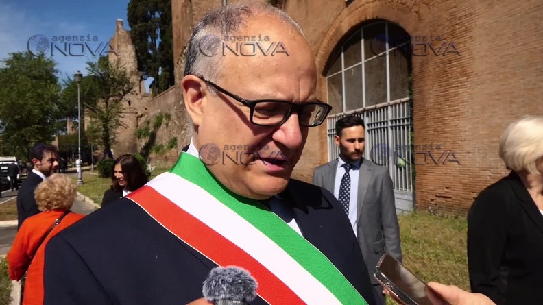 Roma, Gualtieri alle celebrazioni per la liberazione di Roma 