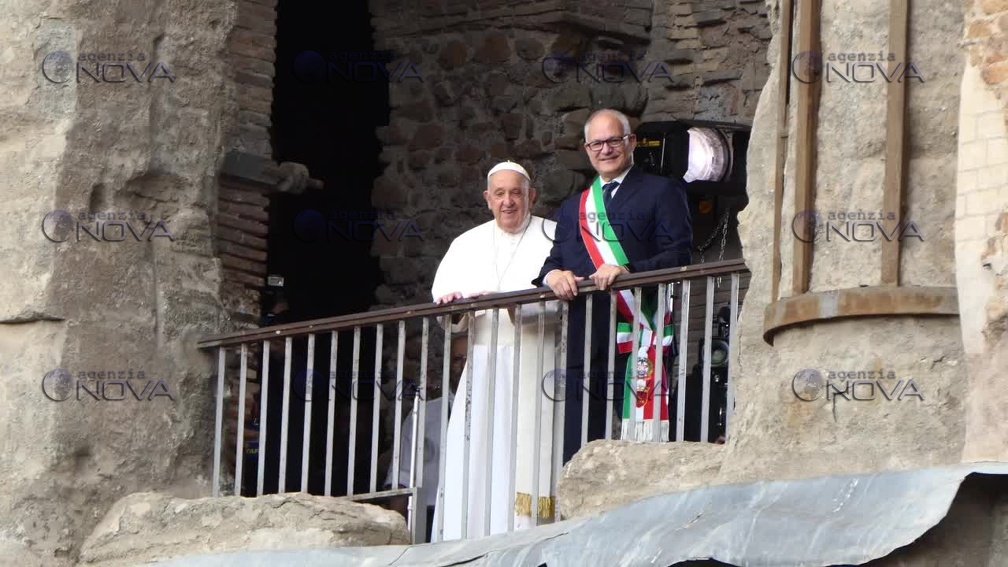 Roma, Papa Francesco in campidoglio