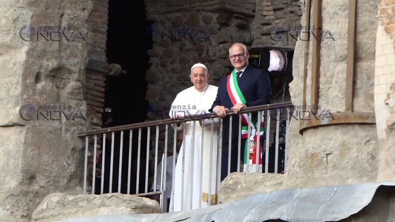 Roma, Papa Francesco in campidoglio