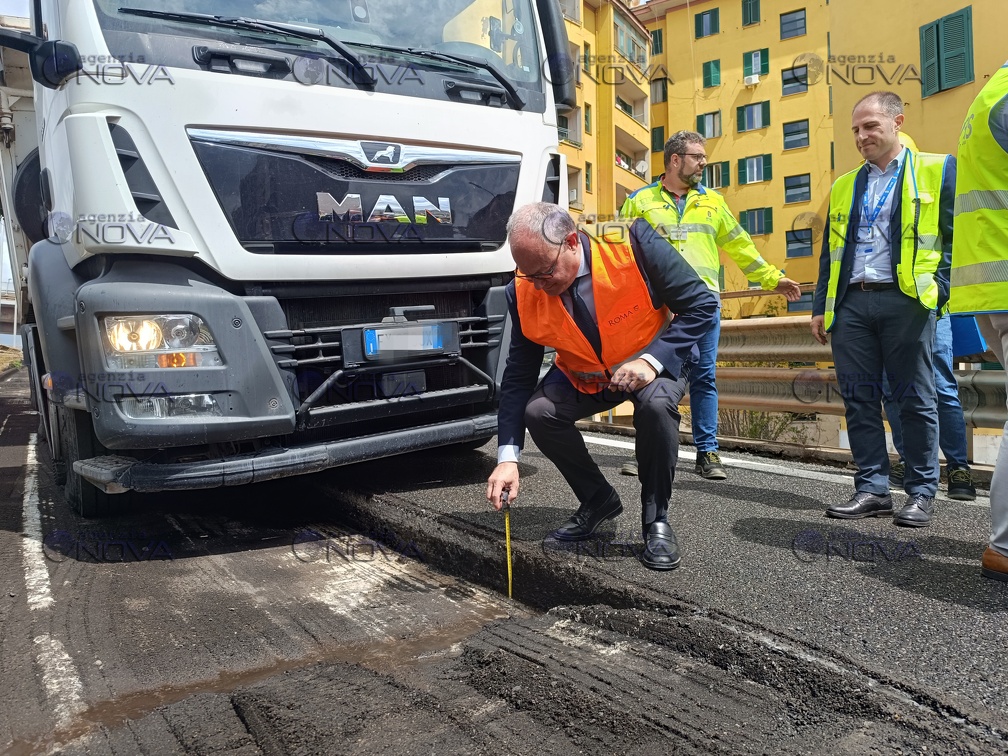 Roma,  Gualtieri visita cantiere Tangenziale est  per avvio lavori