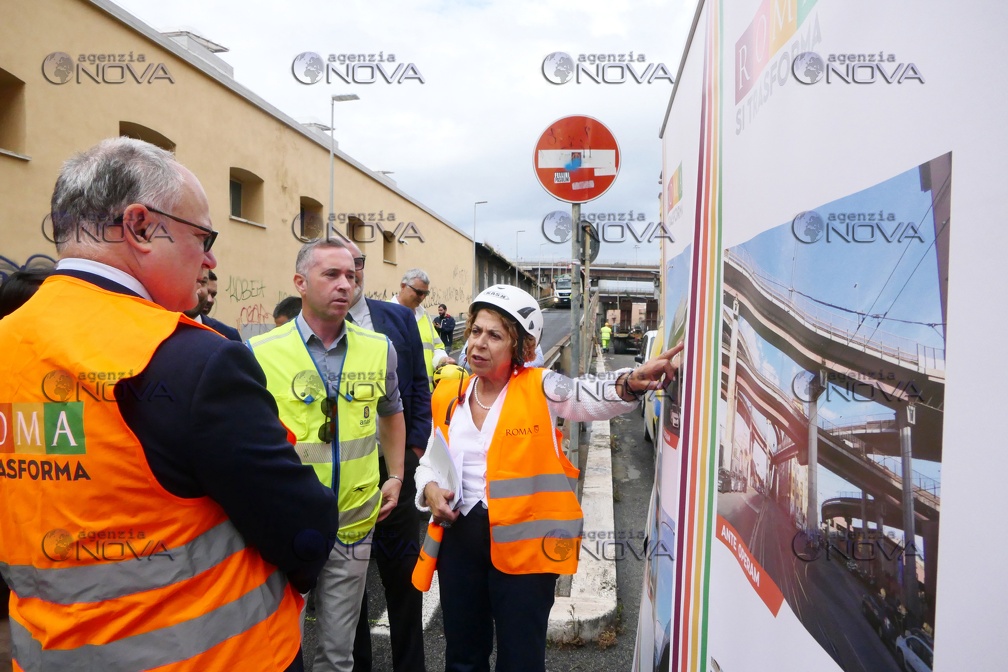 Roma,  Gualtieri visita cantiere Tangenziale est  per avvio lavori