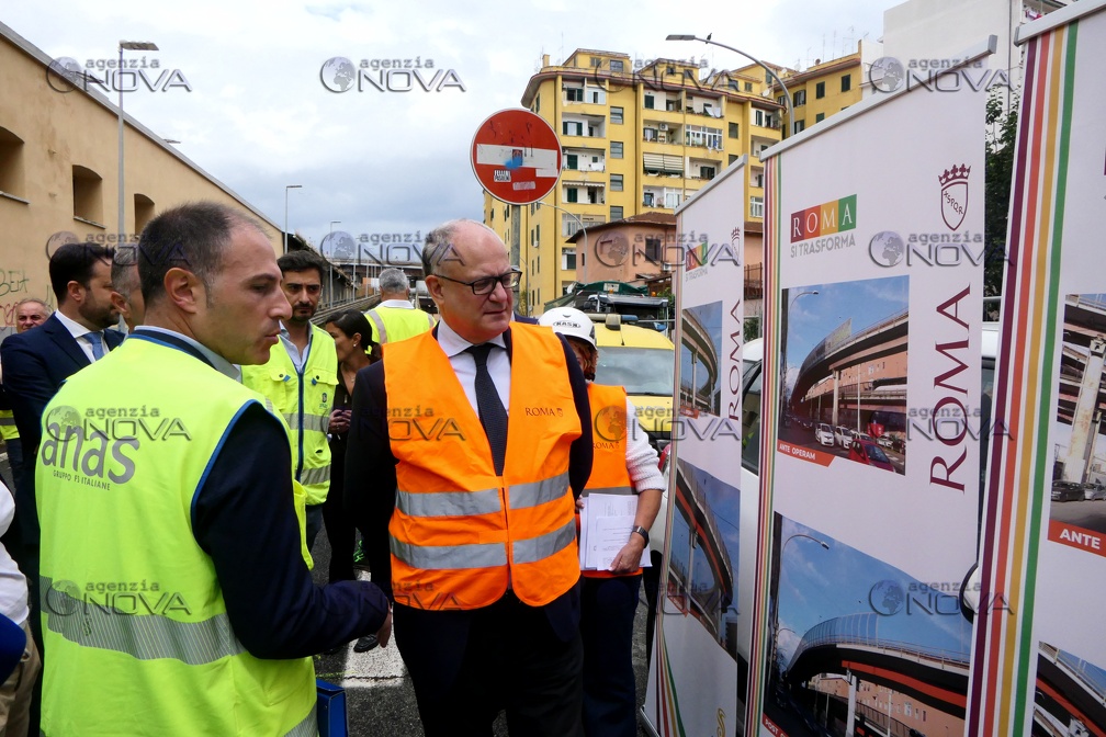 Roma,  Gualtieri visita cantiere Tangenziale est  per avvio lavori