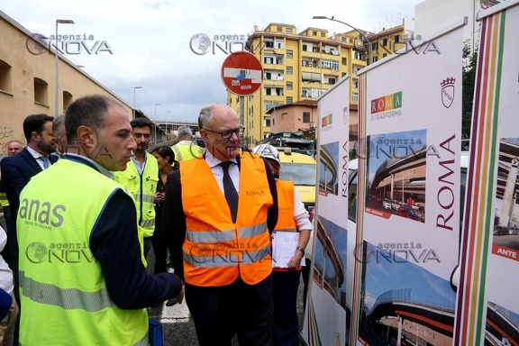 Roma,  Gualtieri visita cantiere Tangenziale est  per avvio lavori