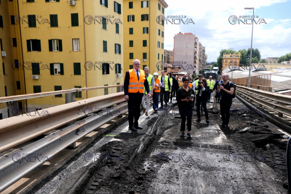 Roma,  Gualtieri visita cantiere Tangenziale est  per avvio lavori