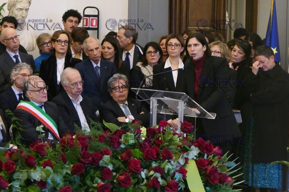 Roma, sala della protomoteca, camera ardente di Valeria Fedeli